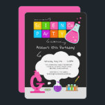 Invitation de la Fille Science<br><div class="desc">Connais-tu une fille qui aime la science ? Une soirée à thème scientifique est parfaite pour le petit scientifique de votre vie ! Faites-en une fête d'anniversaire fantastique pour enfants avec l'Invitation Fille Science Party conçue par Enchantfancy Design Company. Ces invitations de 5 po x 7 po sont dotées d'un...</div>