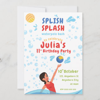 Invitation de la Fille Waterpolo