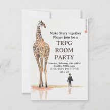 Invitation de la Giraffe TRPG salle