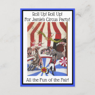 Invitation de la Kids Circus Party - Invitation ar