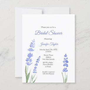 Invitation de la lavande aquarelle
