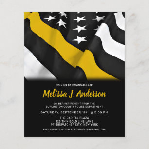 Invitation de la ligne d'or mince du répartiteur b