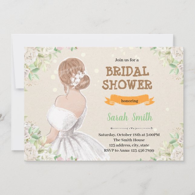 Invitation de la mariée (Devant)
