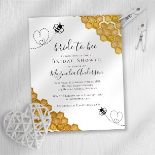 Invitation de la mariée à la douche nuptiale