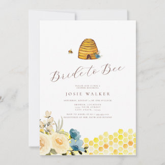 Invitation de la mariée à la douche nuptiale