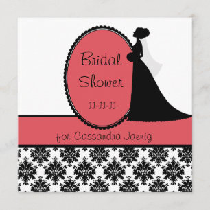 Invitation de la mariée de Coral Silhouette
