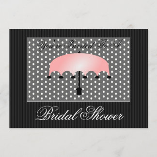 Invitation de la mariée ou du Baby shower à parapl