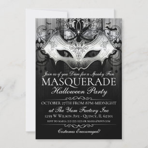 Invitation de la mascarade de masques de chaume go