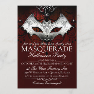 Invitation de la mascarade de masques de chaume go