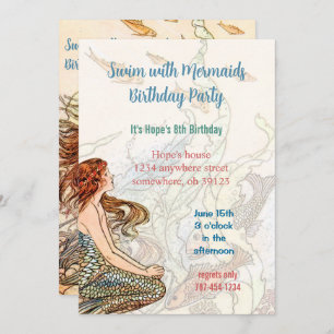 Invitation de la mer Fête d'anniversaire de la Sir