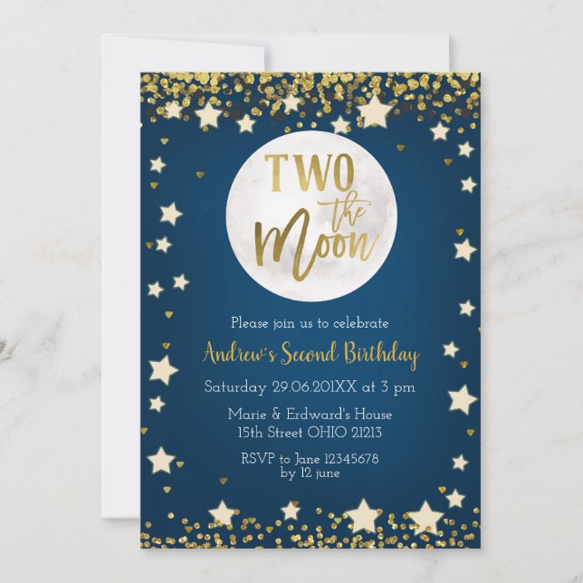 Invitation de la Moon Navy, 2e anniversaire (Devant)
