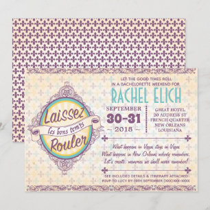 Invitation de la Nouvelle-Orléans Bachelorette Par