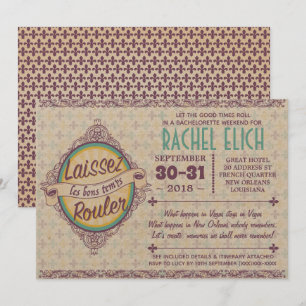 Invitation de la Nouvelle-Orléans Bachelorette Par