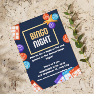 Invitation de la Nuit de Bingo White de la Marine