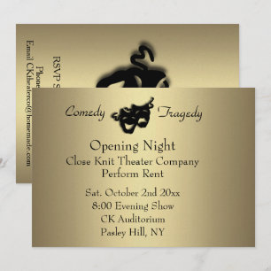 Invitation de la nuit d'ouverture d'or