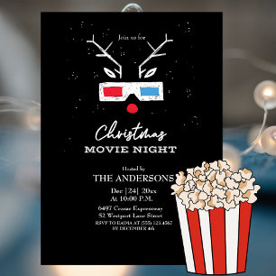 Invitation de la nuit du film de Noël