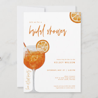 Invitation de la nuptiale Aperol Spritz
