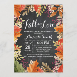 Invitation de la nuptiale automne