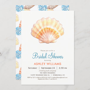 Invitation de la nuptiale Beach Seashell
