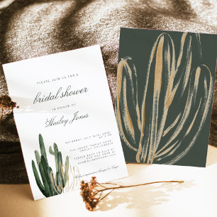 Invitation de la nuptiale Cactus moderne