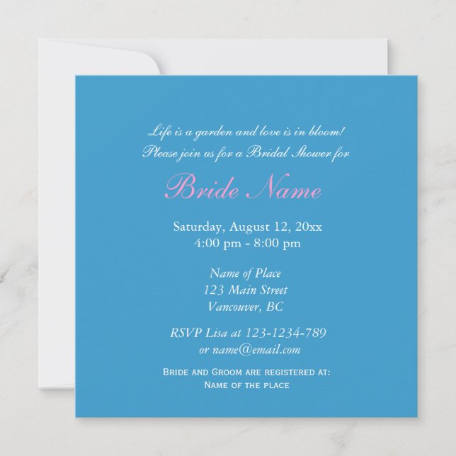 Invitation de la nuptiale de fleur de magnolia ros (Devant)