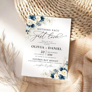 Invitation de la nuptiale de la Marine Blue and Wh