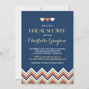 Invitation de la nuptiale de la Marine Blue Yellow