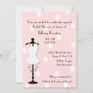 Invitation de la nuptiale de la poussoir Corset et