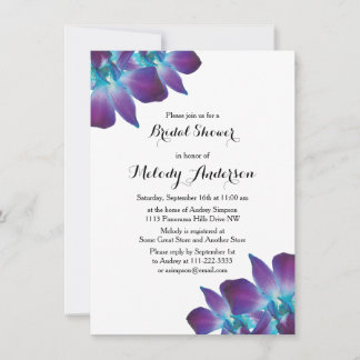 Invitation de la nuptiale de l'orchidée Dendrobium
