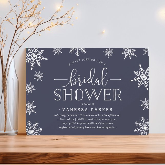Invitation de la nuptiale de neige en hiver (Créateur téléchargé)