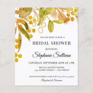 Invitation de la nuptiale de rouille de l'aquarell