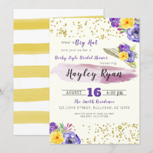 Invitation de la nuptiale de style Kentucky Derby