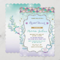 Invitation de la nuptiale Mermaid Beach Ocean Part