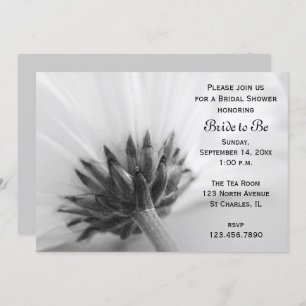 Invitation de la nuptiale noire et blanche Daisy