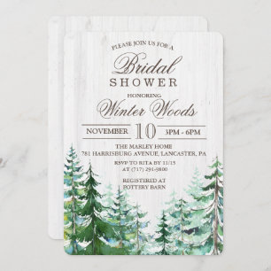 Invitation de la nuptiale Rustic Wood Tree