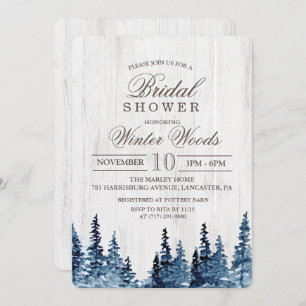 Invitation de la nuptiale Rustic Wood Tree