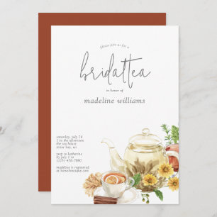 Invitation de la nuptiale Tea Boho