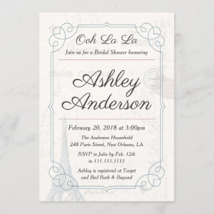 Invitation de la nuptiale vintage Carte postale