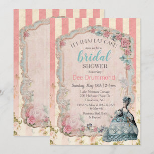 Invitation de la nuptiale vintage Marie Antoinette