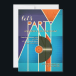 Invitation de la partie<br><div class="desc">Invitation vos invités avec cette fabuleuse invitation de fête d'anniversaire. Il est décoré dans des tons vagrants et dans un style jeune. Convient à tout âge ou genre. La carte est facile à customiser avec votre libellé, police, couleur de police, options de forme de papier et choix de six types...</div>