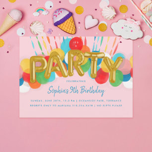 Invitation de la partie Anniversaire de enfant de
