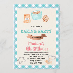 Invitation de la partie biscuits cuites