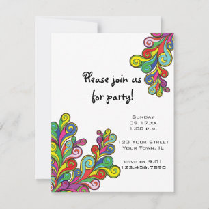 Invitation de la partie Color Waves