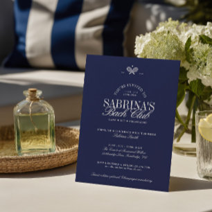 Invitation de la partie de bachelorette de tennis 