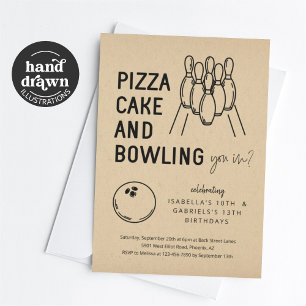 Invitation de la partie de bowling