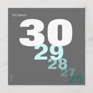 Invitation de la partie de compte d'anniversaire a