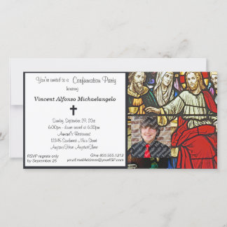 Invitation de la partie de confirmation de verre t