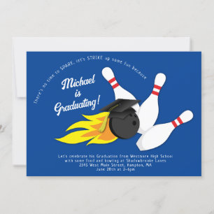 Invitation de la partie de finition de Bowling