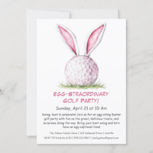 Invitation de la partie de golf de l'Egg-Stracommo
