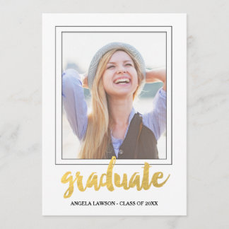Invitation de la partie de graduation de cadre pho